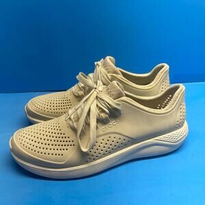 Crocs Literide Pacer W 205234 Women's Pearl White Athletic Sneakers Shoes Size 8
